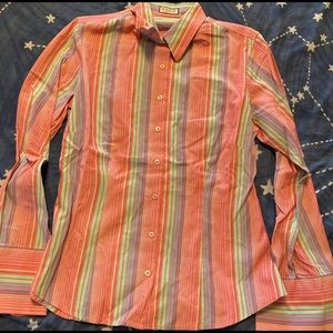 Multi colored slim fit button down